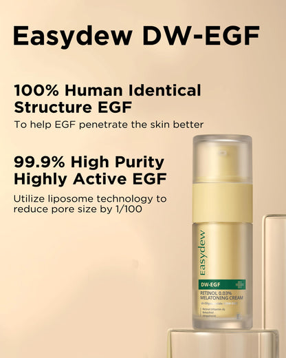 EASYDEW DW-EGF Retinol 0.03% Cream – Beginner Night Cream for Hypoallergenic Skin