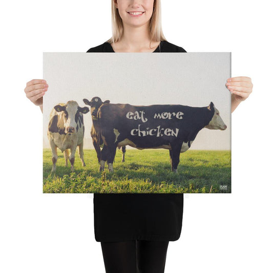 Eat More Chicken - Canvas Print