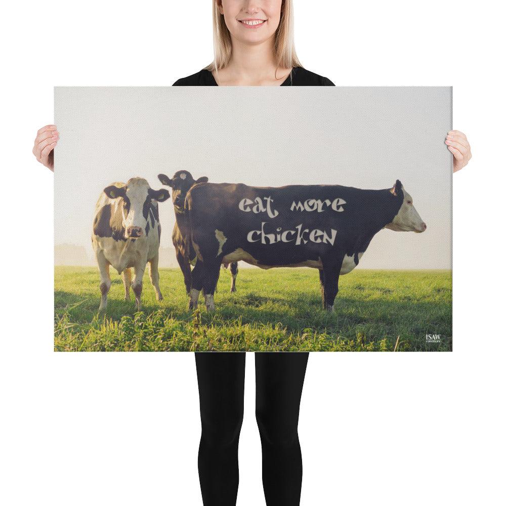 Eat More Chicken - Canvas Print