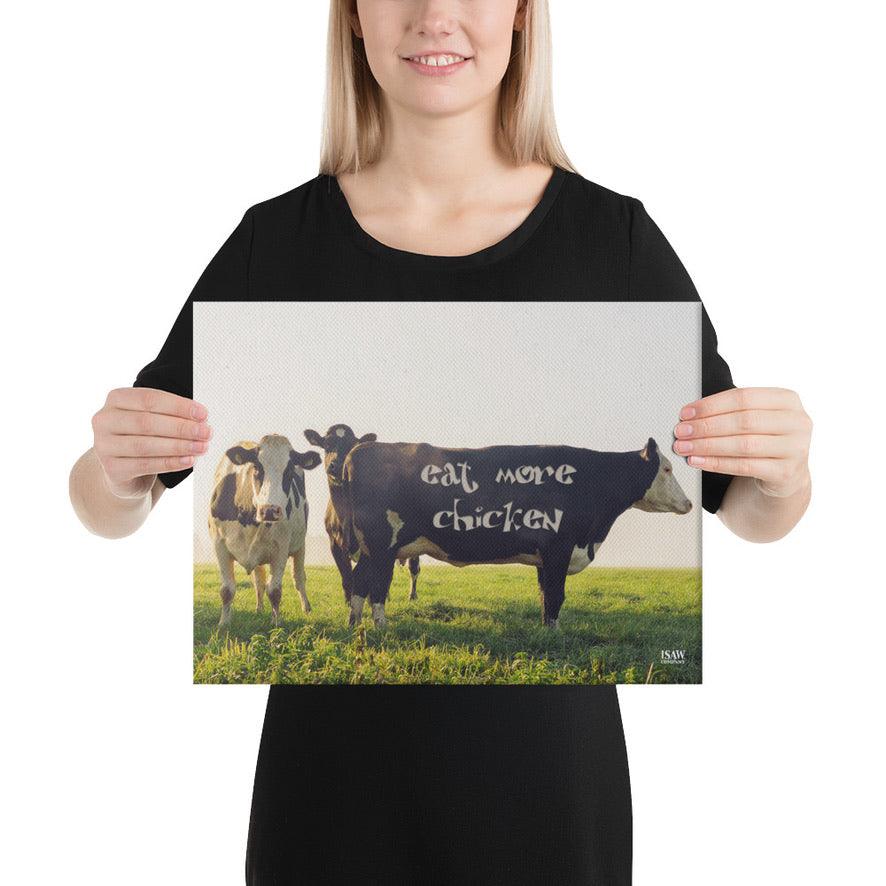 Eat More Chicken - Canvas Print