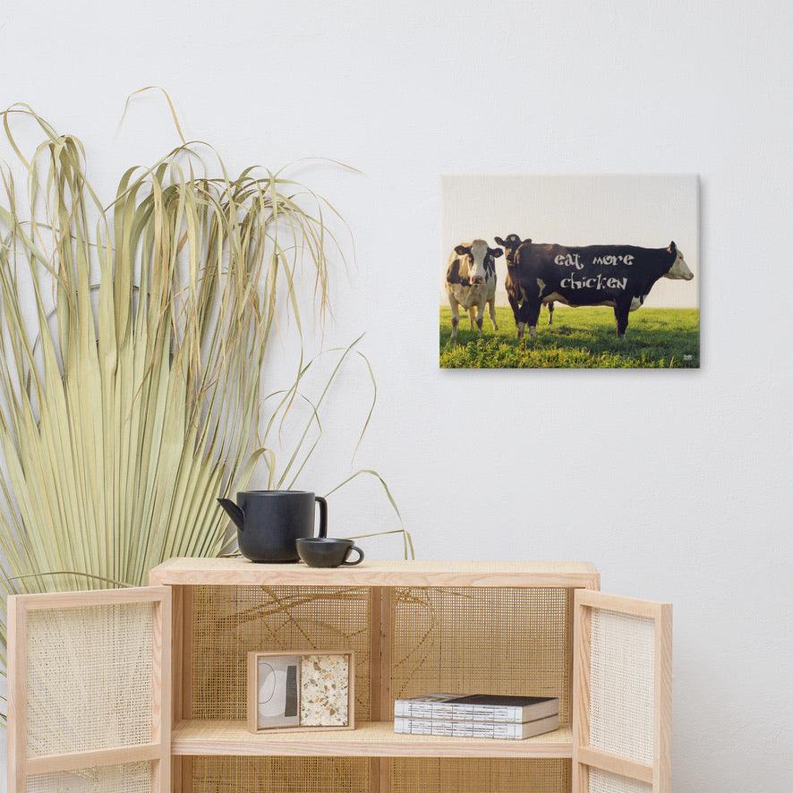 Eat More Chicken - Canvas Print