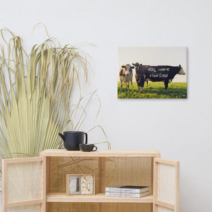 Eat More Chicken - Canvas Print