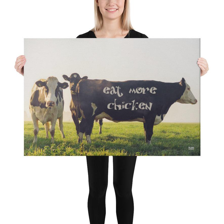 Eat More Chicken - Canvas Print