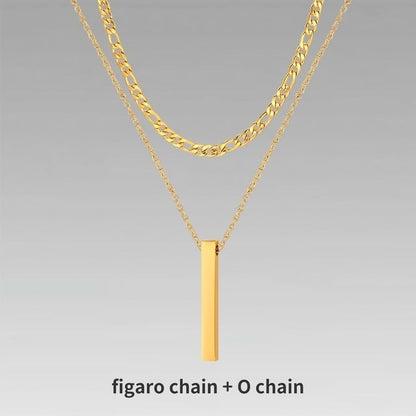 Men’s Layer Pillar Chain Necklace