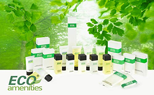 ECO amenities Hotel Shampoo Tubes – TSA-Approved, Leak-Proof, Green Tea Scent Bulk 0.75 fl oz Pack of 288