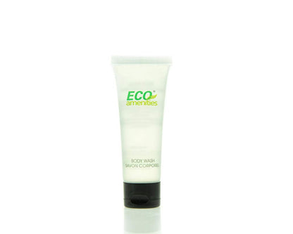 ECO Amenities Travel Size 1oz Body Wash – Bulk 200 Pack for Hotels (Green Tea Scent)