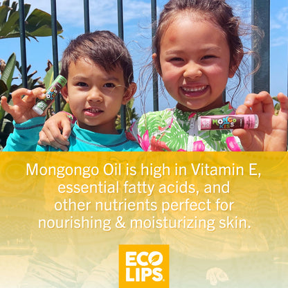 Eco Lips Mongo Kiss 8-Pack USDA Organic Lip Balm – Peppermint, Made in USA