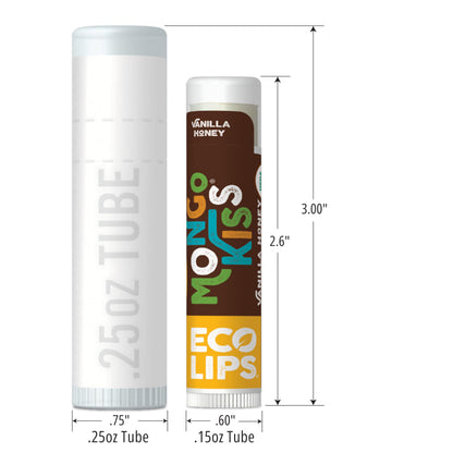 Eco Lips Mongo Kiss 8-Pack USDA Organic Lip Balm – Peppermint, Made in USA