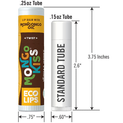 Eco Lips Mongo Kiss Organic Lip Balm 4 Pack – Blood Orange, Yumberry, Strawberry Lavender, Black Cherry | 100% USDA Organic