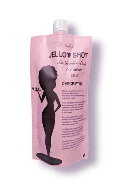 Ecoslay Jello Shot Gel - Extra Firm Hold for 4C Curly Hair | Aloe & Okra | 8oz