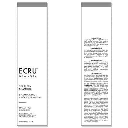 ECRU New York Sea Clean Shampoo - Lightweight Daily Shampoo, 2oz Travel Size