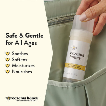 ECZEMA HONEY Gentle Face & Body Lotion Stick – Moisturizing Colloidal Oatmeal for Extremely Dry Skin