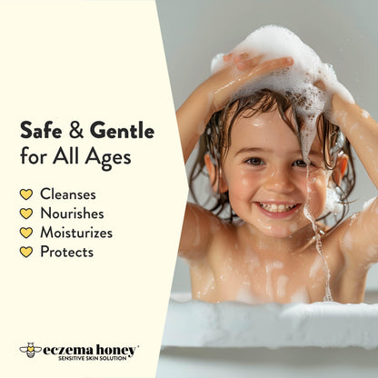 ECZEMA HONEY Nourishing Shampoo – Calming Scalp Care for Eczema, Psoriasis & Flaking | Daily Dandruff Shampoo (8 oz)