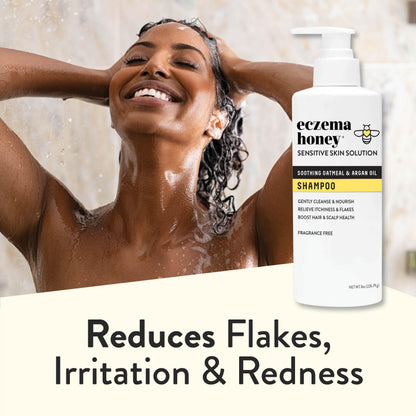 ECZEMA HONEY Nourishing Shampoo – Calming Scalp Care for Eczema, Psoriasis & Flaking | Daily Dandruff Shampoo (8 oz)