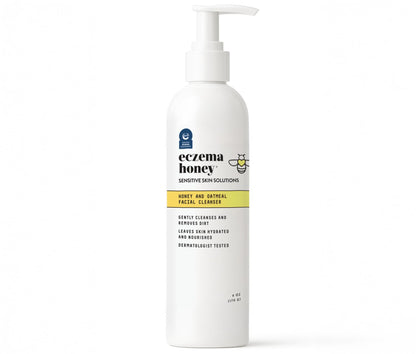 ECZEMA HONEY Oatmeal Facial Cleanser – Gentle Daily Face Wash for Dry, Itchy & Sensitive Skin | 6 oz