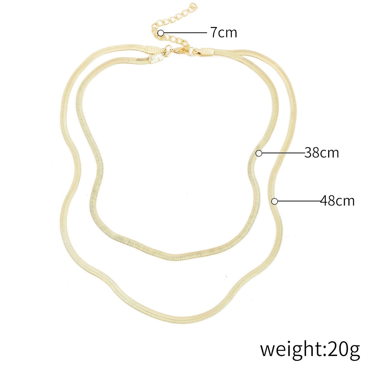 Multi-Layer Twist Chain Necklaces