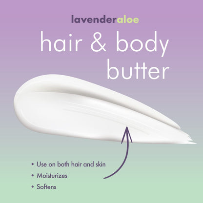 EDEN BodyWorks Lavender Aloe Hair + Body Butter (16 oz) – Hydrate, Calm & Soothe Hair & Skin