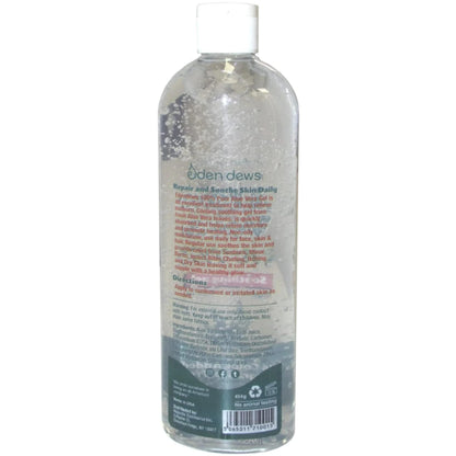 Eden Dews Organic Aloe Vera Gel 100% Pure – Made in USA, Unscented, 16 oz