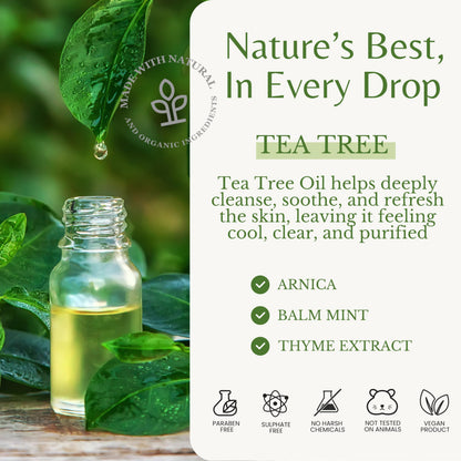 EDENIKA BOTANICALS Tea Tree Oil Body Wash – Cleanse, Refresh & Gentle Skin (16 oz, 2-Pack)