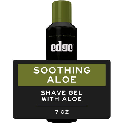 Edge Soothing Aloe Shave Gel — 7 oz, 3-Pack for Sensitive Skin