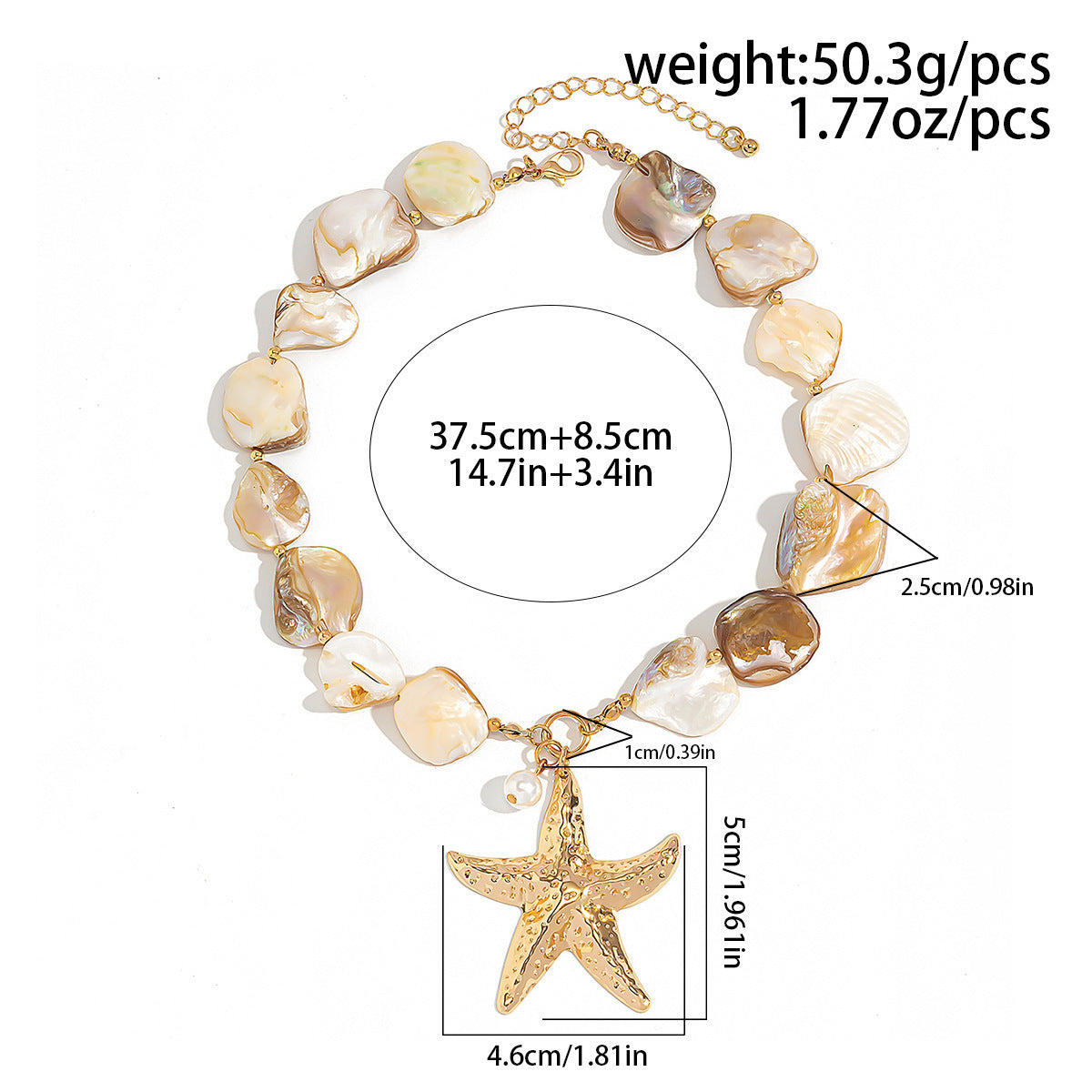 Classic Conch Pendant Jewellery Set for Women