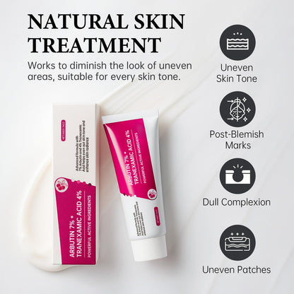 EELHOE Arbutin 7% + Tranexamic Acid 4% Cream – Hydration & Even Tone, 1.76 fl oz