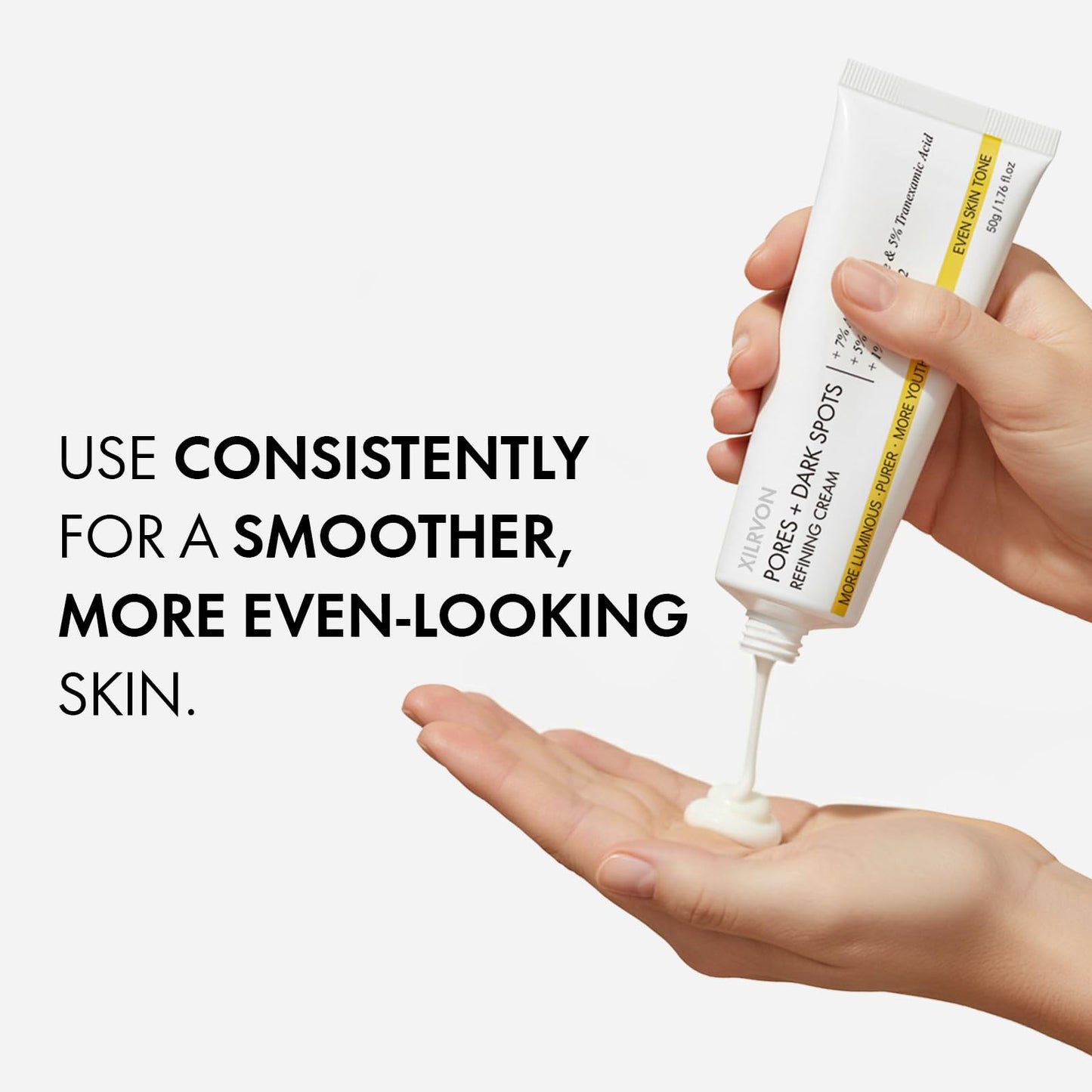 EELHOE Pores + Dark Spots Refining Cream with Arbutin, Niacinamide & Tranexamic Acid | Gentle Hydrating Daily Moisturizer for Sensitive Skin
