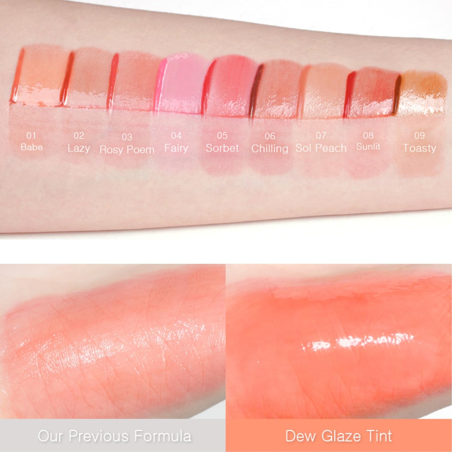 EGLIPS Dew Glaze Tint 01 Babe – Tint + Gloss Lip Shine