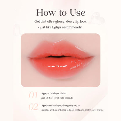 EGLIPS Dew Glaze Tint Rosy Poem – Tint + Gloss Lip Color