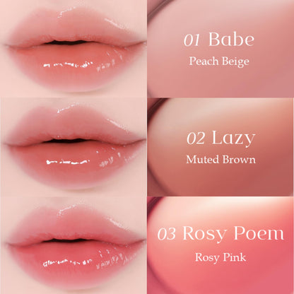 EGLIPS Dew Glaze Tint Rosy Poem – Tint + Gloss Lip Color
