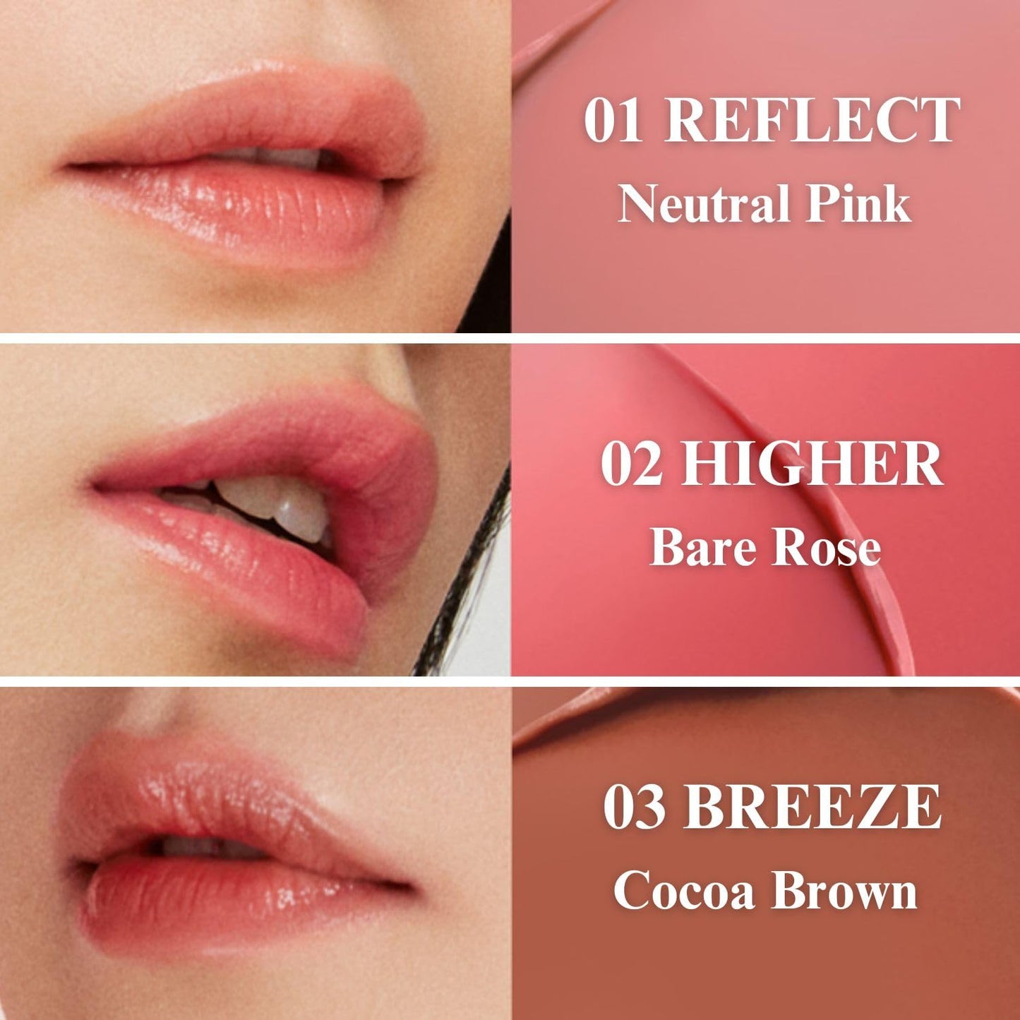 EGLIPS Lip & Cheek Glow Balm - Buildable Tint for Lips & Cheeks (03 Breeze, 0.18 oz)