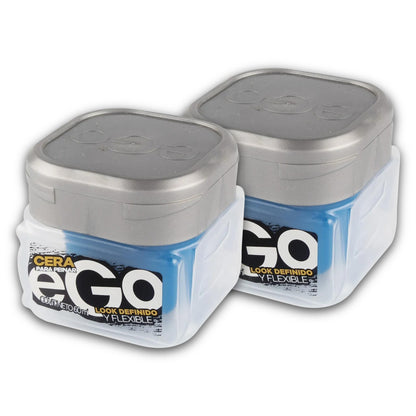 eGo Hair CERA for Men – 160 ml | Flexible Hold, Defined Look | Colombian 2-Pack