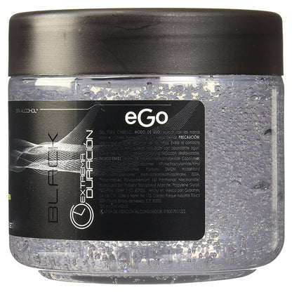 EGO Hair Gel for Men Black – Extra Strong Hold 450ml (Pack of 2)