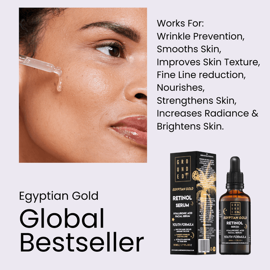 Egyptian Gold Retinol Face Serum - Anti ageing skincare 2 sizes Available
