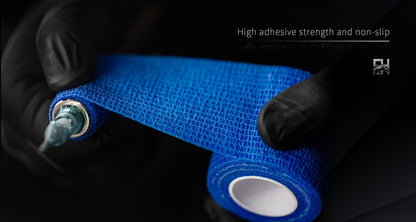 EH Tattoo Grip Tape 12Pcs – Self-Adhesive Elastic Wrap for Tattoo Pen Machines