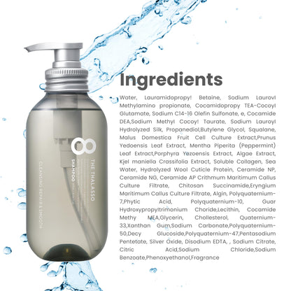 Eight the Thalasso Anti-Frizz Shampoo – Detangling, Ceramides & Stem Cells, 16.06 oz