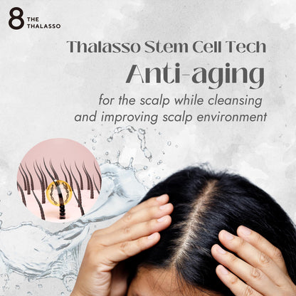 Eight the Thalasso MOIST Anti-Frizz Shampoo & Conditioner Set – Tea Tree Mint, Sulfate Free, 32.16 oz