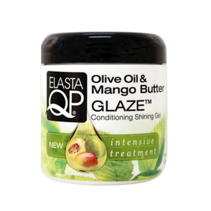 ELASTA QP Olive Oil & Mango Butter Glaze (3 Pack) – Soft, Defined Curls, Shine, 6 oz
