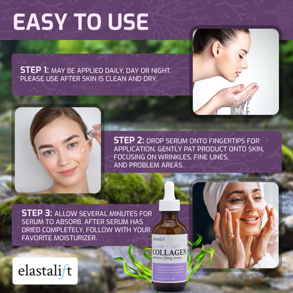 Elastalift Collagen Serum & Body Cream 2pc Bundle – Lift, Plump, Firm Skin