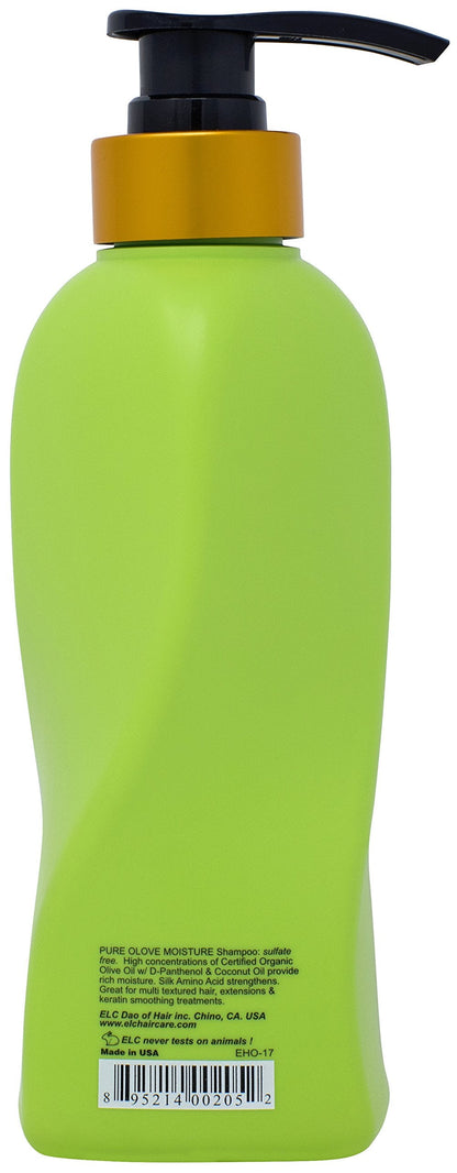 ELC Dao of Hair Pure Olove Moisturizing Shampoo (12oz) – Deep Hydration for Dry, Frizzy Hair