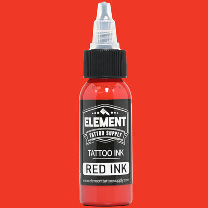 Element Tattoo Supply 6-Color Bright Ink Set – 1oz Pigment Bottles for Shading & Colorful Tattoos