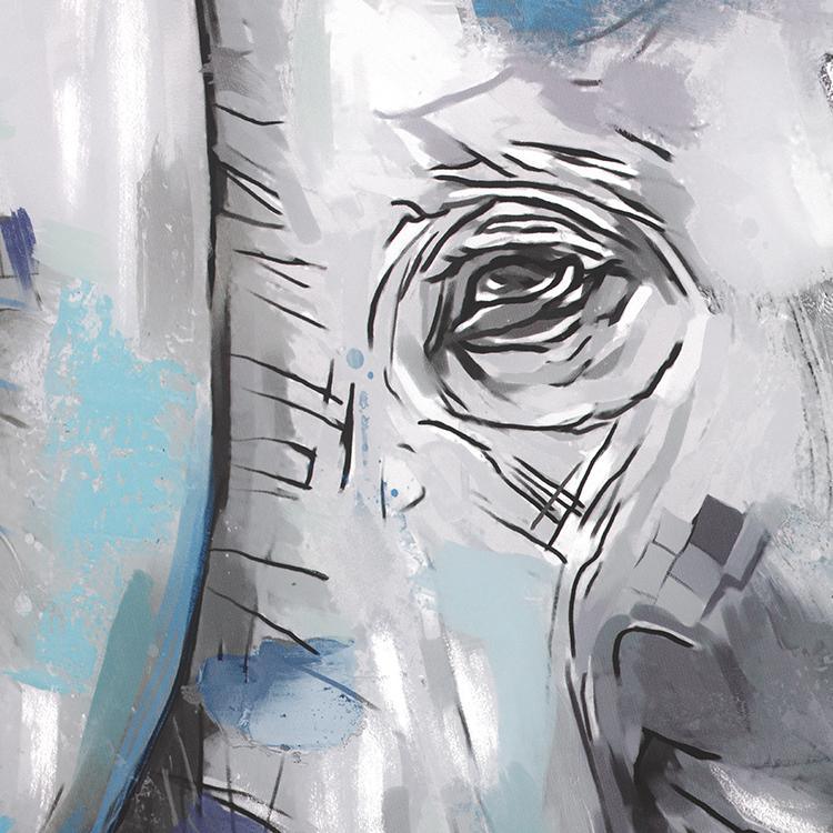 Elephant Parents Framed Wall Art Print 80*120cm