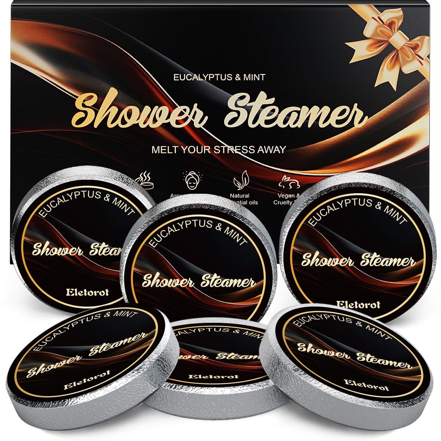 Valentine's Day Gifts for Him | Eletorot Eucalyptus Shower Steamers 6 Pack