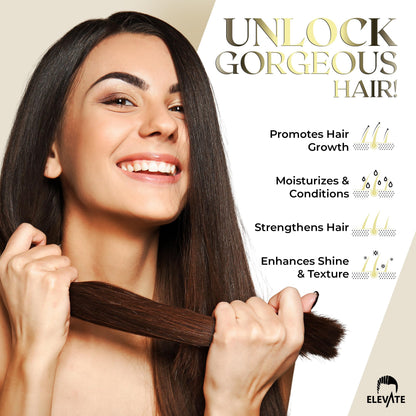 Elevate Batana Oil for Hair Growth – 100% Pure, Cold-Pressed Honduran Oil | 4 Fl Oz
