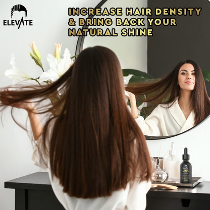 Elevate Hair Regrowth Treatment 5% Minoxidil with Biotin Serum – Thicker, Fuller Hair for Men & Women