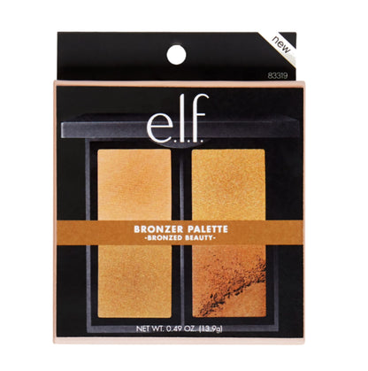 e.l.f. Bronzer Palette 83319 Bronzed Beauty – Versatile, Skin-Loving Bronzing Powders
