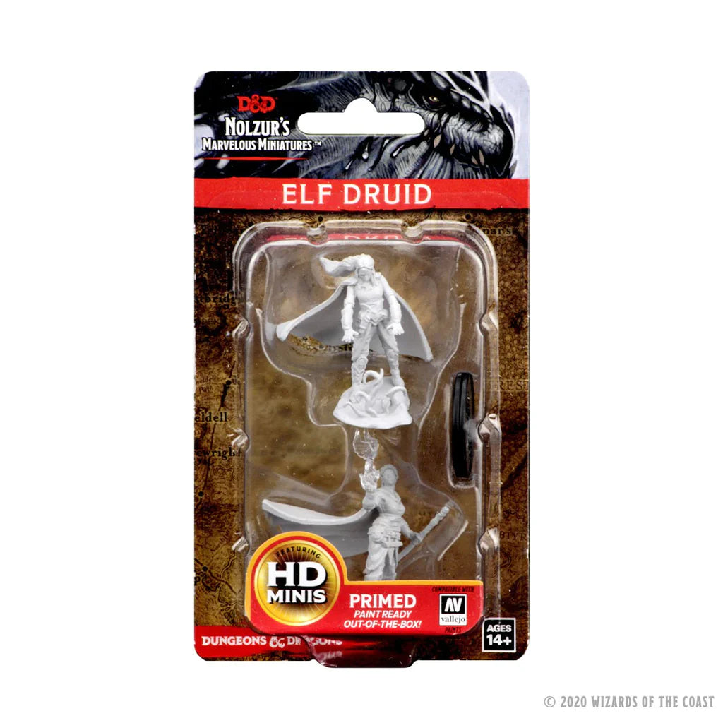 Elf Female Druid: D&D Nolzur's Marvelous Unpainted Miniatures (W4) 100D&D