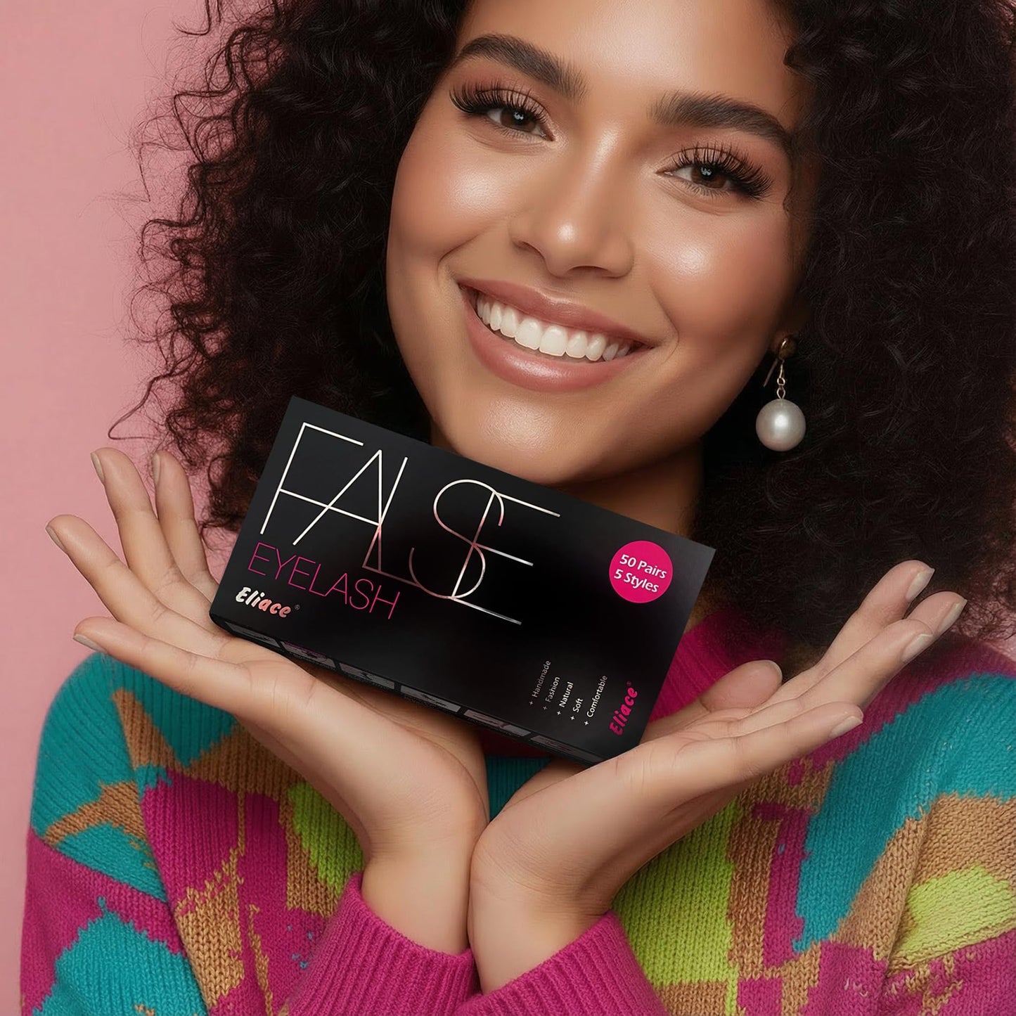 Eliace Eyelashes – 50 Pairs, 5 Styles | Luxurious Faux Mink, Natural Look