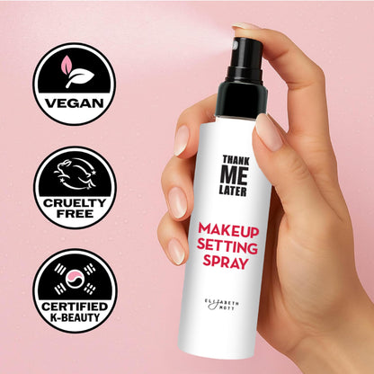 Elizabeth Mott Thank Me Later 3-in-1 Dewy Makeup Setting Spray – Hydrating Niacinamide, Travel-Size 30ml