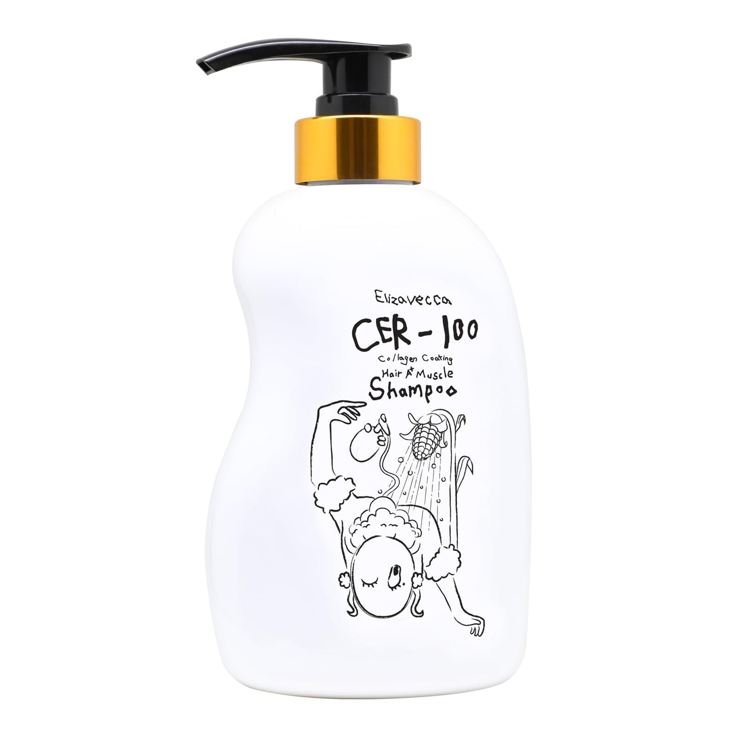 Elizavecca CER-100 Collagen Coating Hair Shampoo, 16.9 oz – Volumizing, Deep Cleansing, Daily Use